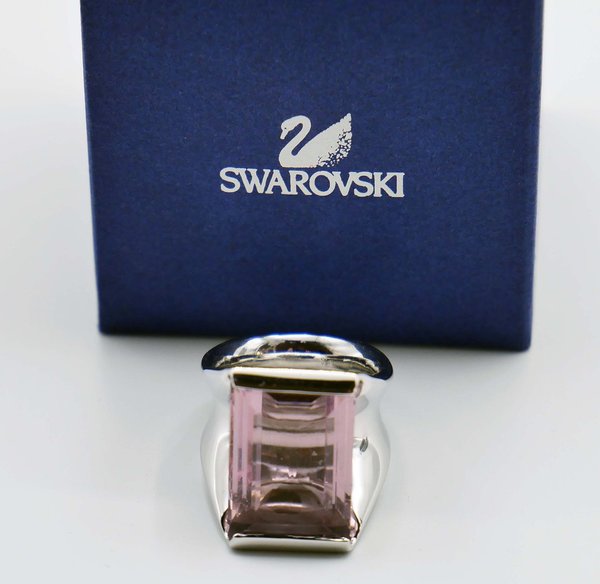 Swarovski Jewelry: ring  groot model met licht paarse  Swarovski crystal