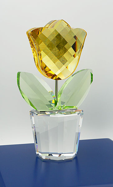 Swarovski Silver Crystal  Gele Tulp groot  662519 Happy Flowers