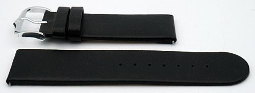 Horlogeband leer zwart design model 26 mm Hirsch Scandig