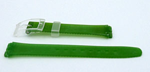 Swatch horlogebandje lady licht groen kunststof