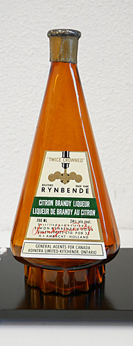 A.D.Copier bruin persglazen fles "Rijnbende".